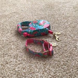 Lilly Pulitzer Retractable Leash and Collar Set